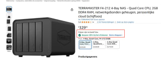 20% off TERRAMASTER F4-212 4Bay NAS