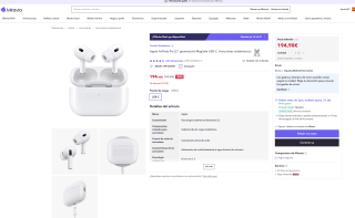 Apple AirPods Pro (2.ª generación) MagSafe USB-C por solo 194,90€