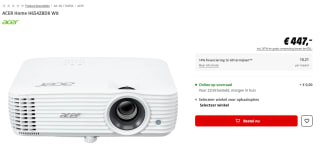 Acer Home H6542BDK beamer/projector voor €447 bij de Mediamarkt