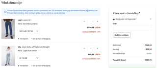 40% korting op het 2e paar jeans bij AS Adventure