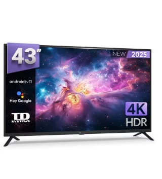 Smart TV 43” 4K Hey Google Android 11 TD Systems K43DLC20GLE por solo 161,89€