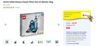 LEGO Disney Peter Pan en Wendy vliegen over Londen voor €44,99 bij Toychamp