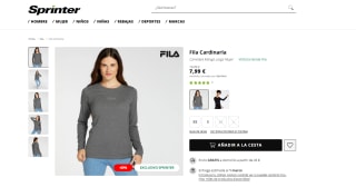 Camiseta manga larga mujer marca fila dos modelos por 7,99€
