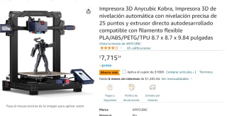 Impresora 3D Anycubic Kobra por $5915