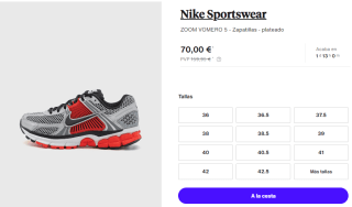 Zapatillas Nike Sportswear ZOOM VOMERO 5 por 70€