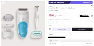 Braun hasta 66% + 30% EXTRA preciazos en afeitadoras y depiladoras