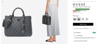 Bolso de mano 'Meridian' GUESS en Negro por 69,93€