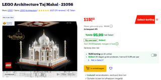 Lego Architecture Taj Mahal (21056) voor €95,99 met Bol Select