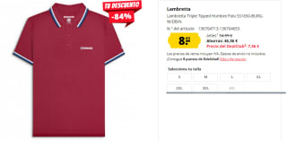 Polo para Hombre Lambretta Triple Tipped por 8.63€
