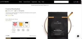 1KG de Creatine Monohydrate Protein Works à 11,99€