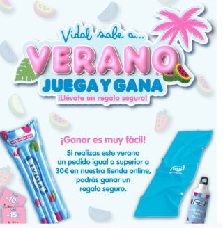 Regalo seguro desde Vidal por compras de +30€