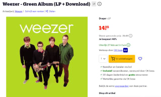 Weezer - Green Album (LP & Download) voor €24,25