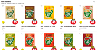 Alle smaken Cup a Soup voor €0,69 bij Dirk
