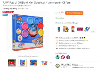 PAW Patrol OkiDoki Klei Speelset voor €5 bij Lobbes