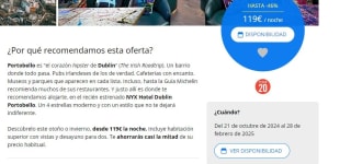 Estancia para dos en NYX Hotel Dublin Portobello Dublin desde 119€