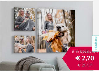 91%korting bij Beste canvas op Foto op Canvas