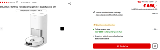 DREAME L10s Ultra Robotstofzuiger met dweilfunctie voor €459 bij Mediamarkt
