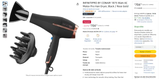 INFINITIPRO BY CONAIR 1875 Watt AC Motor Pro Hair Dryer por $705 en Amazon