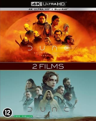 Dune part 1 en 2 (4K Ultra HD Blu-ray) voor €26 bij Bol