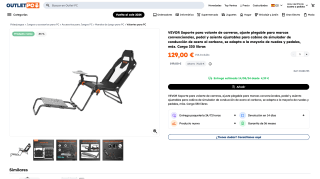 VEVOR Soporte para Volante de Carreras por 129€
