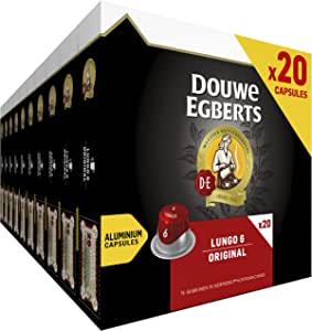 Douwe Egberts koffiecups Lungo 6 200 stuks voor €36,79 bij Amazon.nl