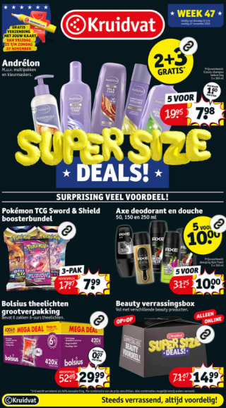 Diverse Black friday deals bij Kruidvat