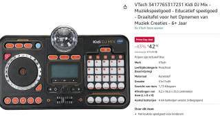 VTech Kidi DJ Mix - Muziekspeler voor €42,48 bij Amazon