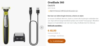 Philips OneBlade 360 QP2734/20 scheerapparaat voor €30,99