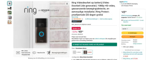 Ring Videodeurbel nu voor €49,99