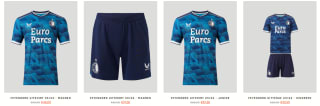 Tot 50% korting op Feyenoord shirts/shorts bij Castore