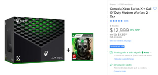 Xbox Series X + Call Of Duty MW2 a $12,999 en Mercado Libre