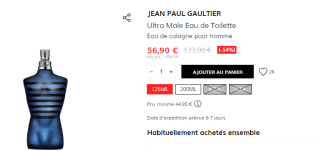Jean Paul Gaultier - Ultra Mâle Eau de toilettel à 56,90€