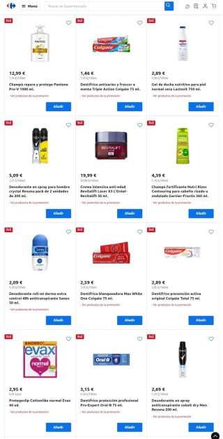 3×2 Especial Belleza en Carrefour.