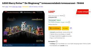Lego Harry Potter De Wegisweg voor €135,99 bij Bol