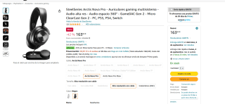 Auriculares SteelSeries Arctis Nova Pro gaming multisistema 163€