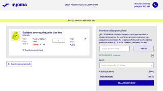 Descuento del 15% en Joma