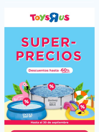 Hasta -60% en Piscinas desde ToysRus.