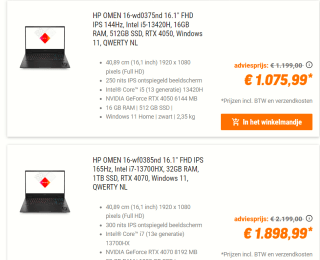 Tot 20% korting op geselecteerde HP notebooks bij Nbb
