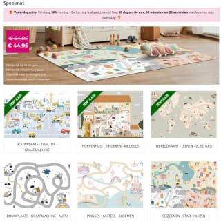 30% korting op speelmatten bij FotoCadeau