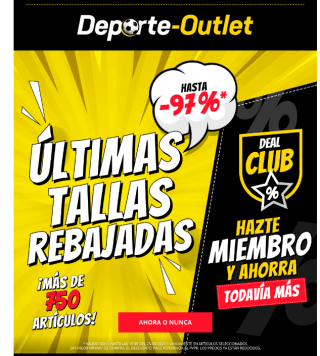 Descuentazos en Deporte Outlet