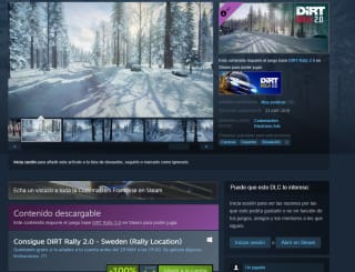 Varios DLC gratis para el juego Rally Dirt 2.0