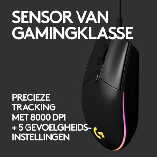 Logitech G203 LIGHTSYNC - Gaming Muis - Zwart voor €23,10 bij Amazon