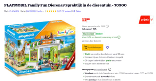 PLAYMOBIL Family Fun Dierenartspraktijk in de dierentuin - 70900 voor €11,99 bij Bol.com