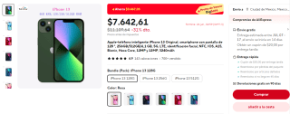 iPhone 13 128GB por $6,893 en AliExpress con voucher