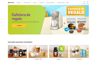 Cafetera de regalo por la compra de 10 packs cafe TASSIMO