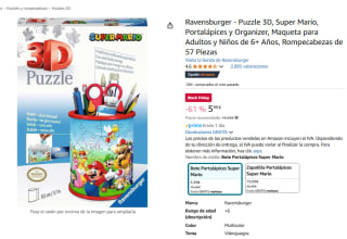 Puzzle 3D Portalàpices Super Mario marca Ravensburger por 5.99€