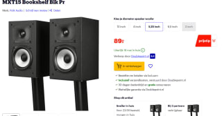 Polk MXT15 PER SET Zwart voor €89 bij Bol.com