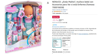 Nenuco ¿Estás Malito?, muñeco bebé con Accesorios por 23,99€