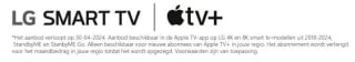 3 maanden gratis Apple TV+ ( als LG klant )