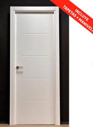 Pack puerta maciza SAHARA IZQ o DRCH + jambas + manivela por solo 129,90€